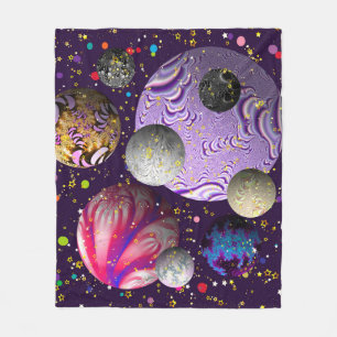Cosmic Delight Fleece Blanket