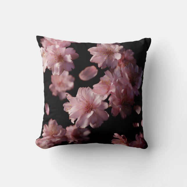 Cosmic desert cactus art  throw pillow (Front)