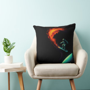 Cosmic Divergence Throw Pillow
