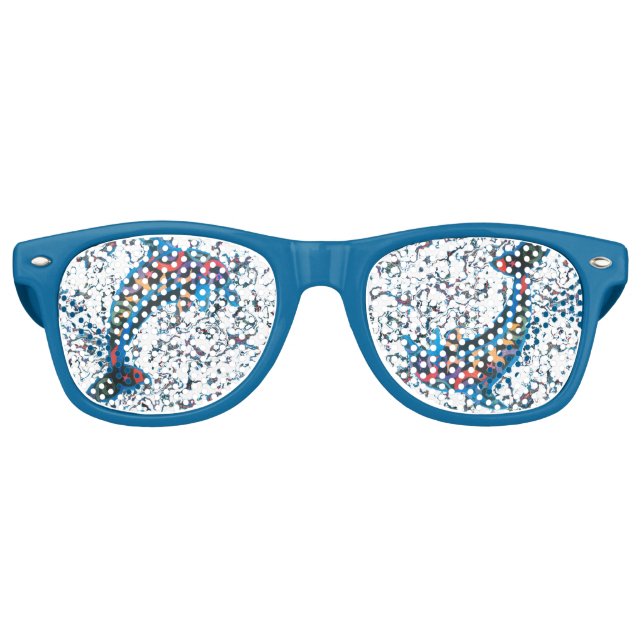 Cosmic Dolphin Retro Sunglasses (Front)