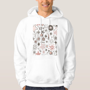 Cosmic Doodles: Stars and Comets Hoodie