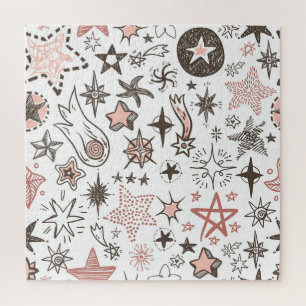 Cosmic Doodles: Stars and Comets Jigsaw Puzzle