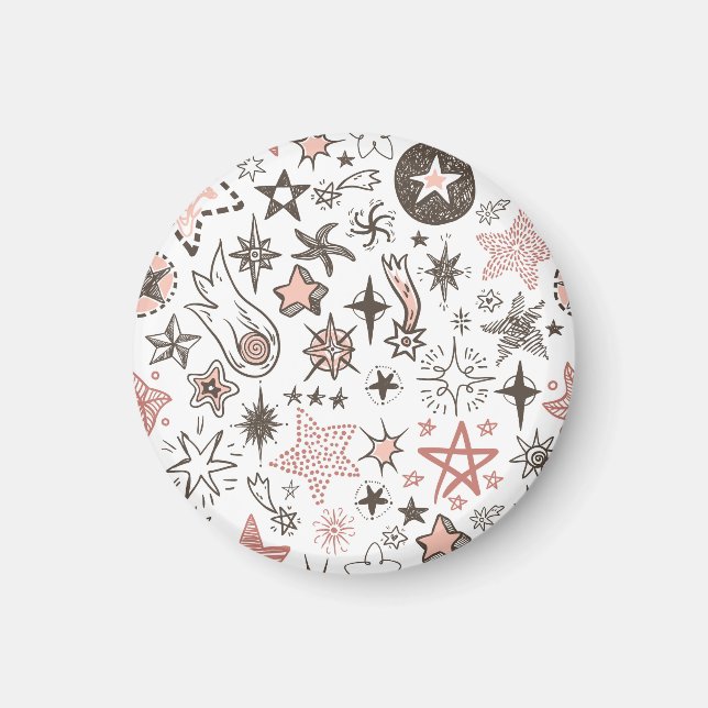 Cosmic Doodles: Stars and Comets Magnet (Front)