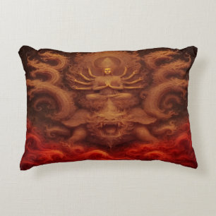 Cosmic Dragon Accent Pillow