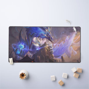 Cosmic Dragon Gaming Desk Mat Customizable