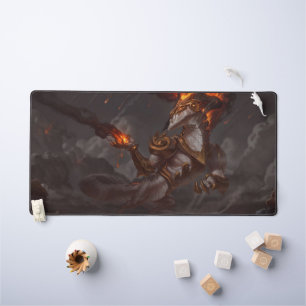 Cosmic Dragon Gaming Desk Mat Customizable