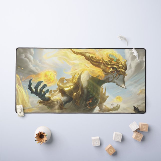 Cosmic Dragon Gaming Desk Mat | Personnalisable  (Tableau pour enfants)
