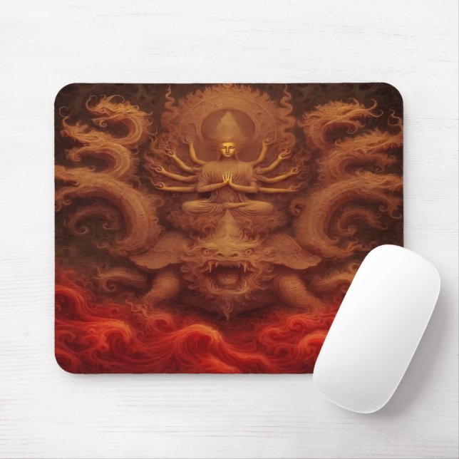 Cosmic Dragon Mouse Pad (With Mouse)