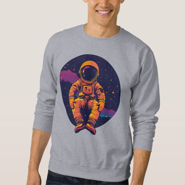 Cosmic Dreamer Astronaut T-Shirt – Explore Sweatshirt (Front)