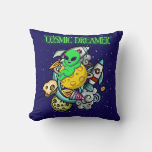cosmic dreamer throw pillow