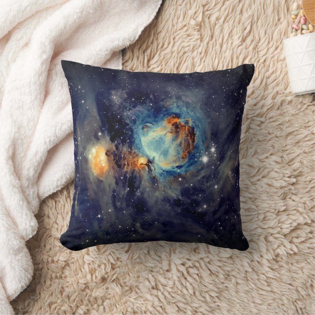 Cosmic Dreams: Orion Nebula Throw Pillow (Blanket)