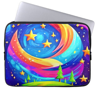 Cosmic Dreamscape: A Celestial Adventure Laptop Sleeve