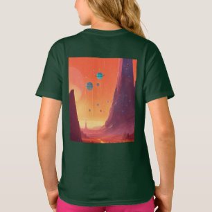 Cosmic Dreamscape in Pixar Style T-Shirt