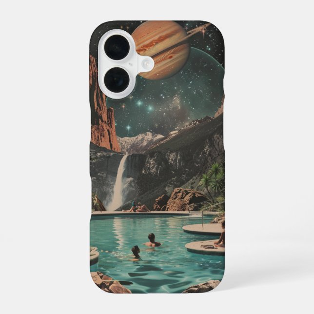 Cosmic Dreamscape iPhone 16 Case (Back)