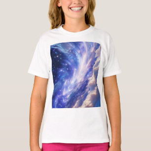 Cosmic Dreamscape: Swirling Nebula & Starry Night T-Shirt