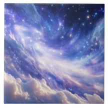 Cosmic Dreamscape: Swirling Nebula & Starry Night