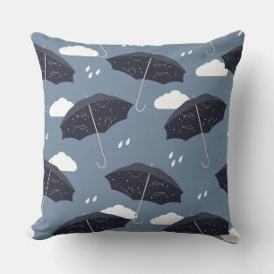 Cosmic Drizzle Throw Pillow