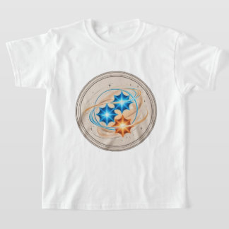 "Cosmic Duality: Binary Star System Gravity-Themed T-Shirt