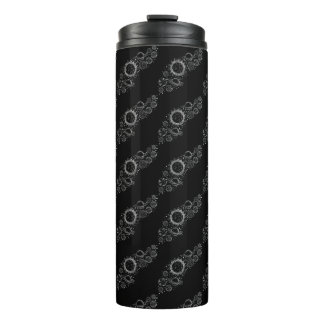 Cosmic Elegance: black Set of Planets  Thermal Tumbler