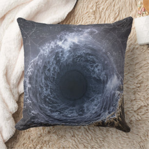 Cosmic Event Horizon: Galactic Vortex Throw Pillow