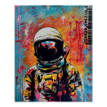 Cosmic Explorer #2 Pop Art Poster brillant