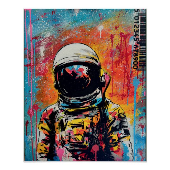 Cosmic Explorer #2 Pop Art Poster brillant (Devant)