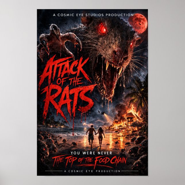 Cosmic Eye – Beach Apocalypse Horror Poster (Devant)