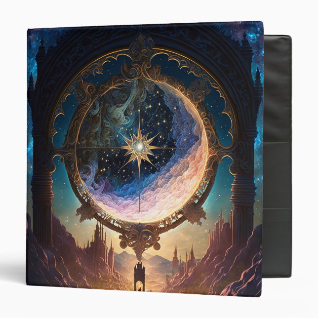 Cosmic Fantasy Space Landscape Binder (Front/Inside)