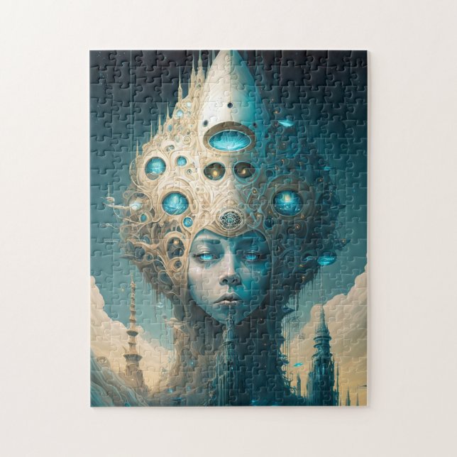 Cosmic Fantasy Space Landscape Jigsaw Puzzle (Vertical)