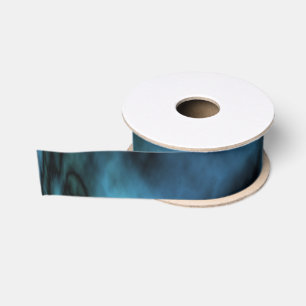 Cosmic Faux Blue Marble Grosgrain Ribbon