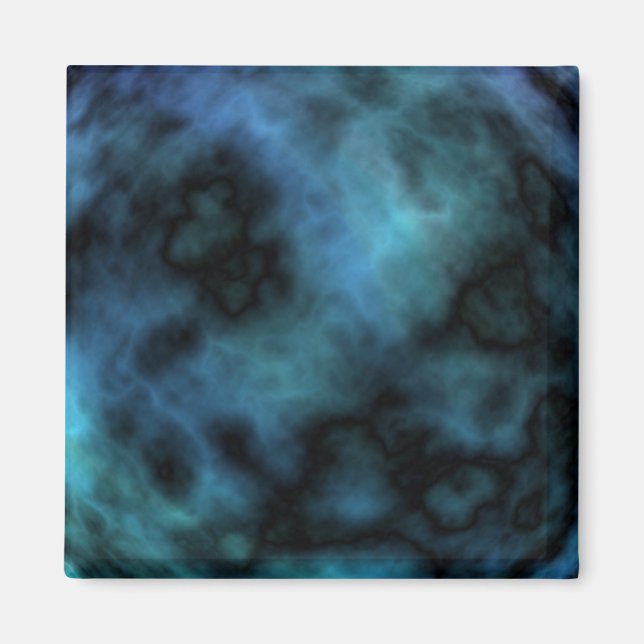 Cosmic Faux Blue Marble Magnet (Front)