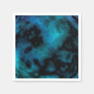 Cosmic Faux Blue Marble Napkin