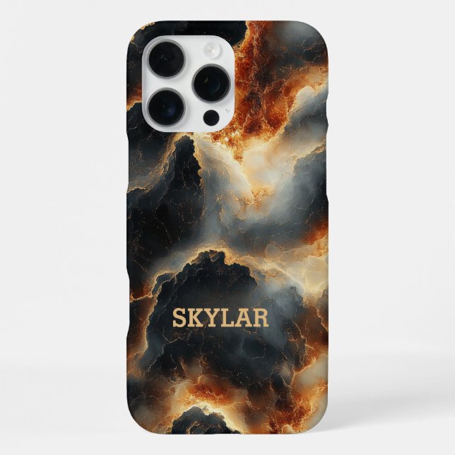 Cosmic Fire Personalized Phone Case (Back)