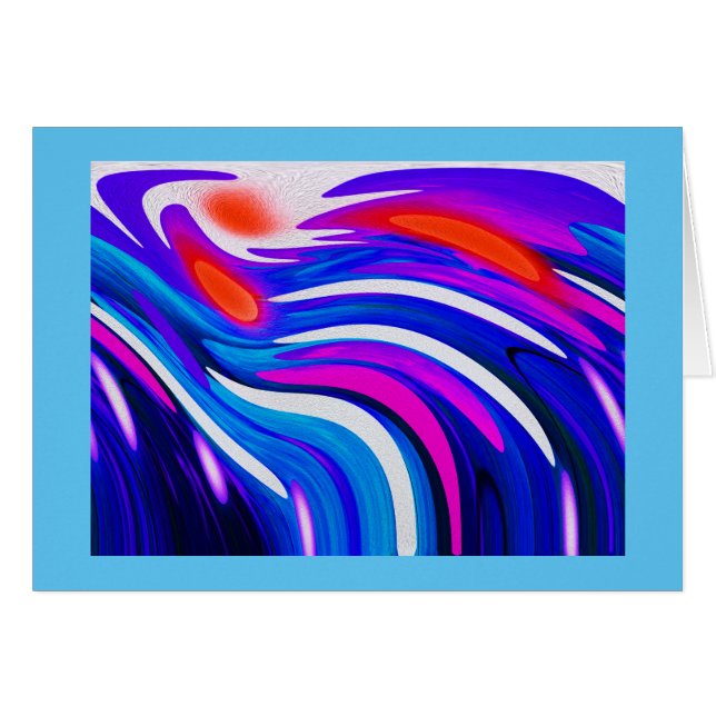 Cosmic flow art card (Front Horizontal)