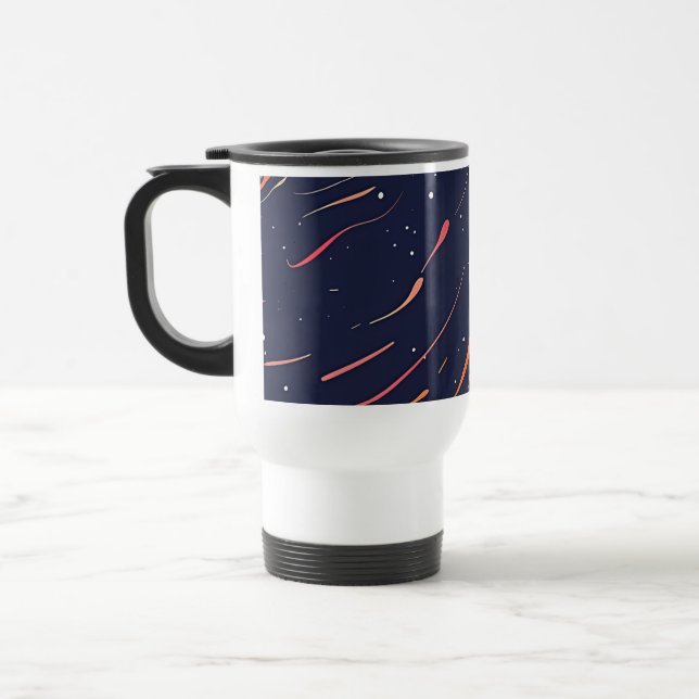 Cosmic Flow Coffee Mug – Space-Inspired Abstract (Gauche)