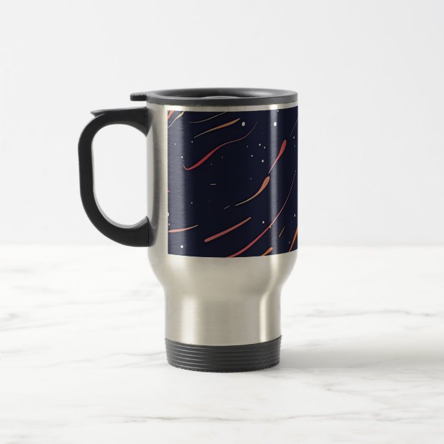Cosmic Flow Coffee Mug – Space-Inspired Abstract (Gauche)