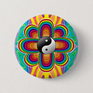 Cosmic Flower 2 Inch Round Button