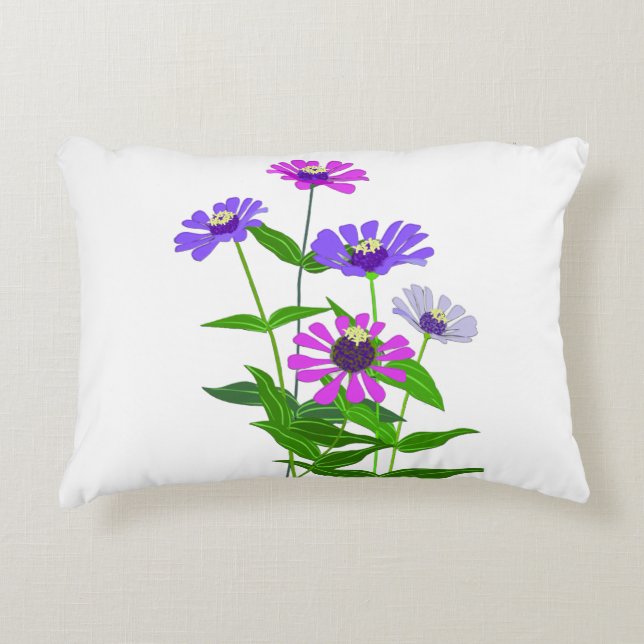 Cosmic Flower Art Accent Pillow (Front)