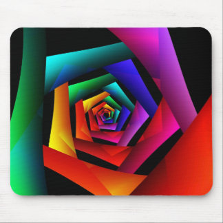 Cosmic Flower Cute Cool Modern Abstract Art Mouse Pad