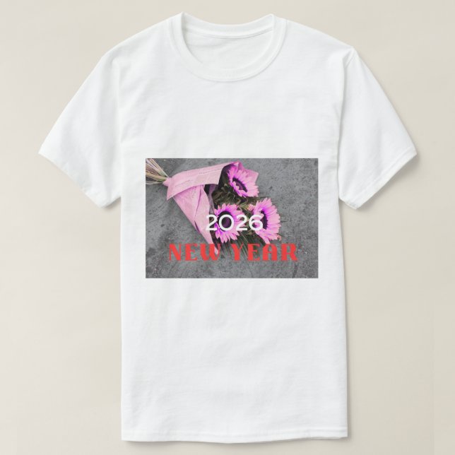 Cosmic Flower Galaxy Nature  T-Shirt (Design Front)