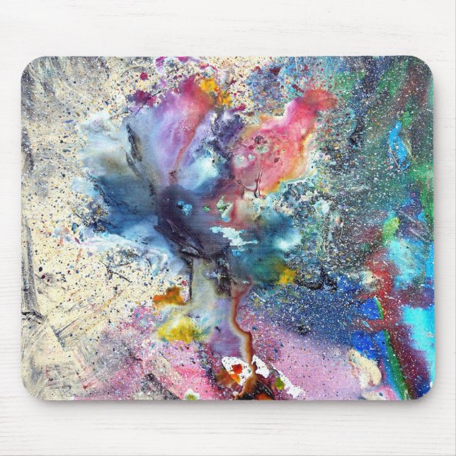 Cosmic Flower Mouse Pad (Front)