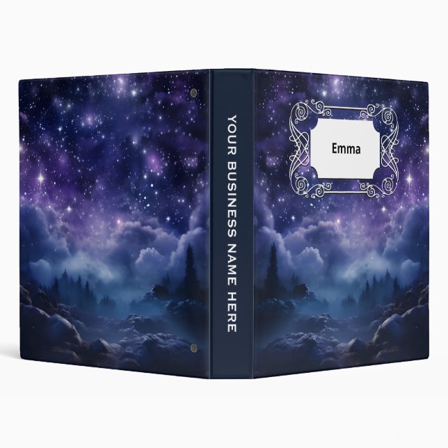 Cosmic Forest Night Sky Binder (Background)