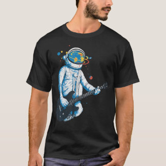 Cosmic Frequencies Astronaut Playing Guitar T-Shirt