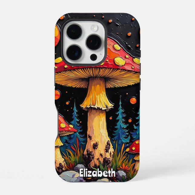 Cosmic Fungi Forest iPhone Case (Back)