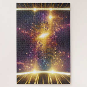 Cosmic Future Light Speed Galaxy Star Dimensions Jigsaw Puzzle