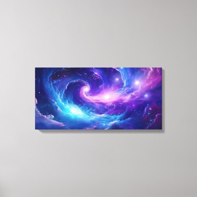 Cosmic Galaxy Art Canvas Print (Front)