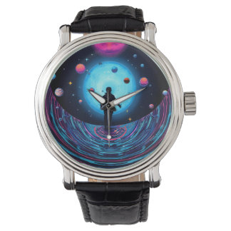 Cosmic Galaxy Astronaut Watch – Futuristic Space A