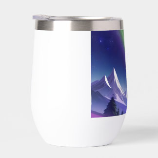 Cosmic Galaxy Mug – Green Nebula Over Purple Mount
