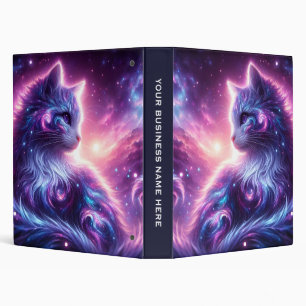 Cosmic Galaxy Mystical Feline Celestial Binder