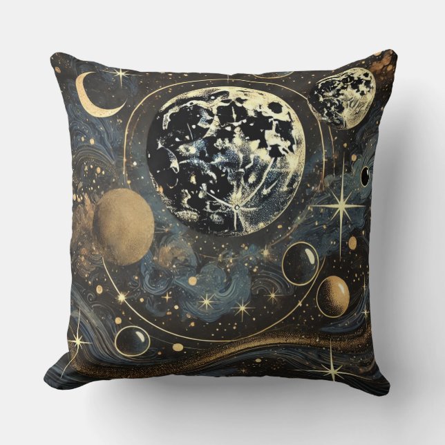 Cosmic Galaxy Pillow – Celestial Elegance for Your (Front)